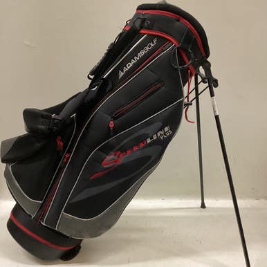 Used Adams Golf SPEEDLINE PLUS Mens Stand Bag Black And Red 11725-S000490473