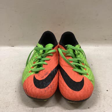 Used Nike HYPERVENOM Soccer Cleats Neon Green Senior 5.5 11725-S000490429