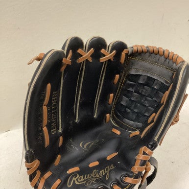 Used Rawlings RBG129WB BB/SB Glove LH Throw Black 11" 11725-S000490537