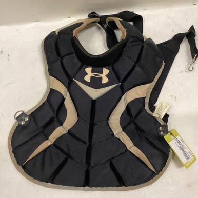Used Under Armour BLACK JR CHEST Catchers Chest Protector Black Junior 11725-S000490581