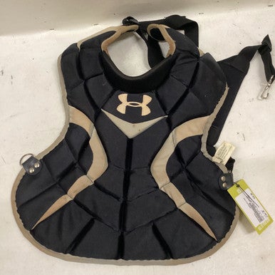 Used Under Armour BLACK JR CHEST Catchers Chest Protector Black Junior 11725-S000490581