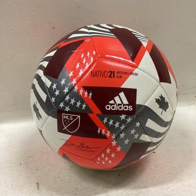 Used Adidas NATIVO 21 REPLICA All Size Soccer Ball Red 5 11725-S000490155