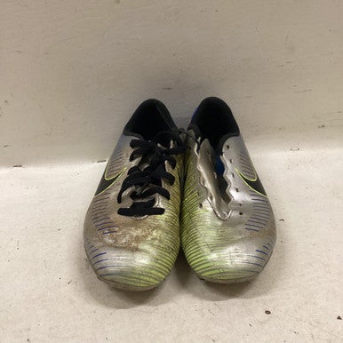 Used Nike Soccer Cleats Royal Blue And Lime Green Junior 03.5 11725-S000490157