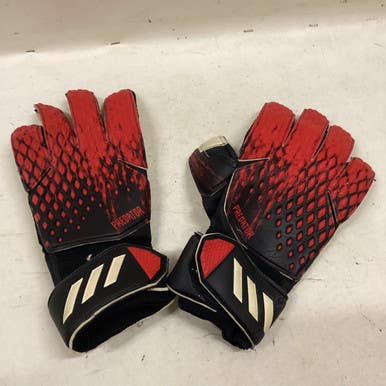 Used Adidas PREDATOR Soccer Goalie Gloves Red 9 11725-S000490210