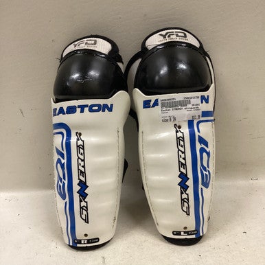 Used Easton SYNERGY Junior Shin Guards White 9" 11725-S000490251
