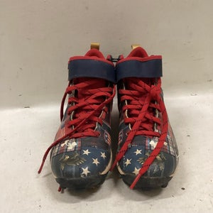 Used Under Armour BH BB CLEATS BB/SB Cleats White/Red/Navy Junior 04 11725-S000490271
