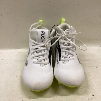 Used New Balance LAX Cleats Womens White And Optic Yellow Senior 5 11725-S000490096