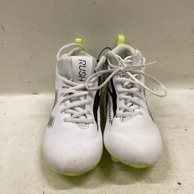 Used New Balance LAX Cleats Womens White And Optic Yellow Senior 5 11725-S000490096