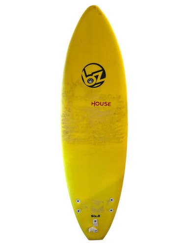 Used BZ 6 Surfboard Yellow 6Ft 10299-S000299627