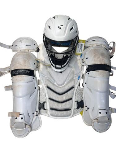Used Easton VERY BEST Catchers Chest Protector White Intermed 11835-S000197689