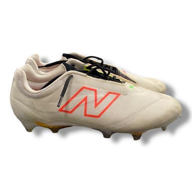 Used New Balance BURN LE 4 LAX Cleats Mens White Senior 11 11375-S000365187