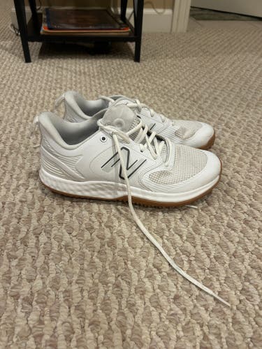White New Balance 3000v7 Low Top Turf Shoes