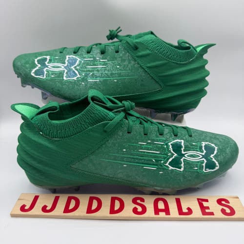 Under Armour Blur 2 MC Suede Football Cleats Green 3027978-300 Men’s Sz 13 

New Without Box