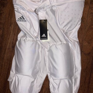 Adidas Football Integrated Pad Pants White Mens Size Large New