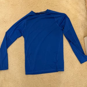 Large Men's DSG Royal blue long sleeve performance  Shirt (Used)