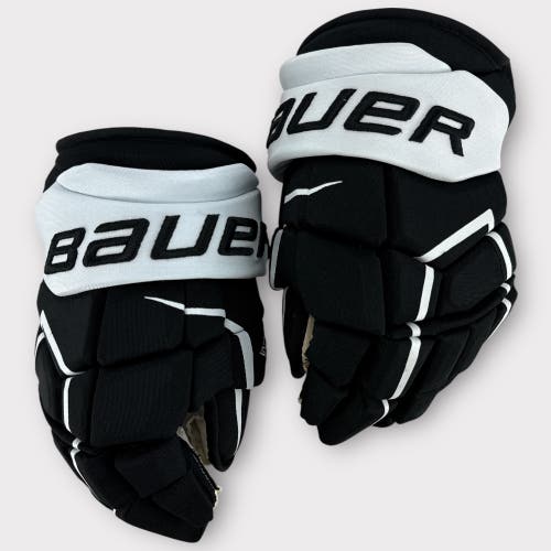 Pro Stock Used 14" Bauer Supreme UltraSonic Wilkes-Barre/Scranton Pittsburgh Penguins Hockey Gloves
