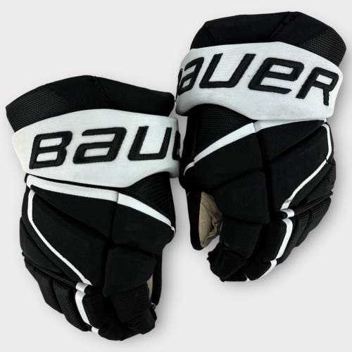 Pro Stock Used 13" Bauer Vapor Hyperlite Wilkes-Barre/Scranton Pittsburgh Penguins Hockey Gloves
