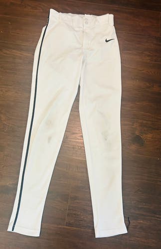 White Men's XS Adult Nike Game Pants (Used)