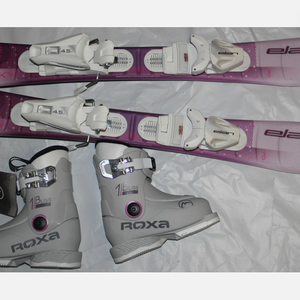 70cm NEW 2026 ELAN SKY kids skis EL 4.5  adjustable Bindings + 14.5 Mondo boots