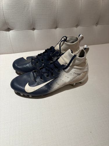 Blue Men's Size M 11.5 (W 12.5) Adult Nike Vapor Untouchable 3 High Top Turf Cleats (Used)