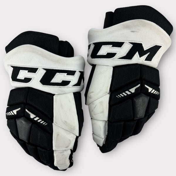 Pro Stock Used 14" CCM HGTK Tacks Wilkes-Barre/Scranton Pittsburgh Penguins Hockey Gloves