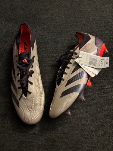 Brown Men's Size M 10.0 (W 11.0) Adidas predator ELite Detachable Cleats Cleats (New)