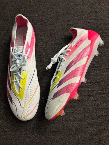 Blue Men's Size M 11.0 (W 12.0) Adidas Predator Elite FG Molded Cleats Cleats (New)