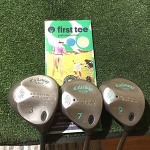 Callaway Ladies Big Bertha War Bird Woods Set (3W, 7W, 9W) Gems Graphite Shafts