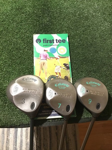 Callaway Ladies Big Bertha War Bird Woods Set (3W, 7W, 9W) Gems Graphite Shafts
