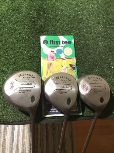 Mercury Golf Ladies Jumbo Woods Set (D, 3W, 5W)Fiber X Graphite & Training Grips
