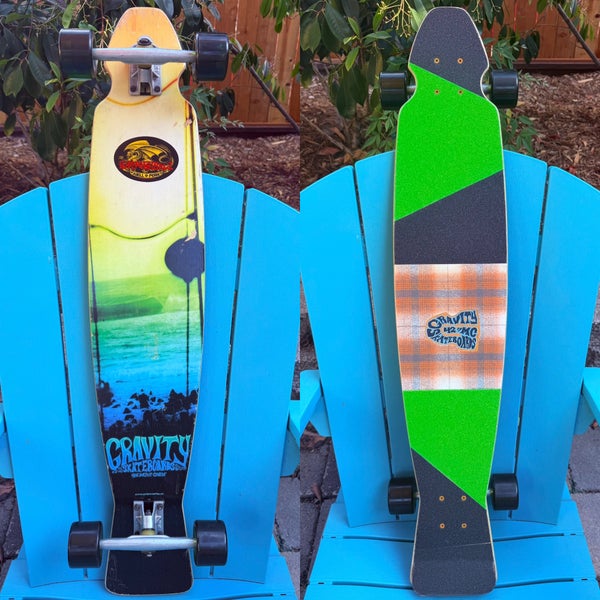 Vintage Gravity 42" Mini Carve Custom Complete Longboard Skateboard-Refurbished