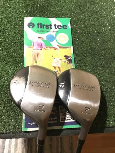 Taylormade Rescue Fairway Woods Set (3W & 7W)Regular M.A.S.2 55g Graphite Shafts