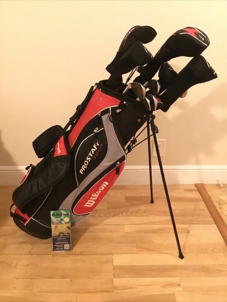 Wilson ProStaff Tour Full Set (D,3W,5W,3H,4H, 5-PW-SW, Putter) Mens & Stand Bag