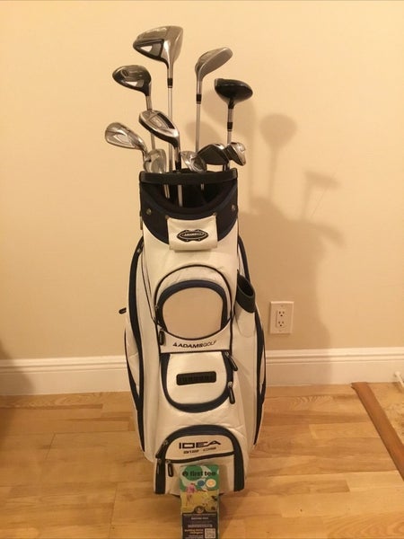 Adams Ladies Idea A12 OS Full Set (D, 3W, 5W, 7W, 6H, 7-PW-SW) & Cart Bag (READ)