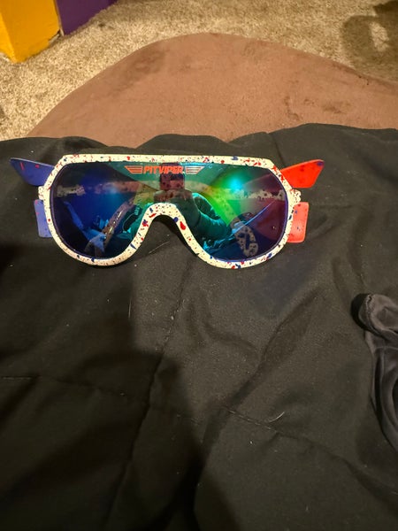 Pit Viper Grand Prix Red/White/Blue Sunglasses