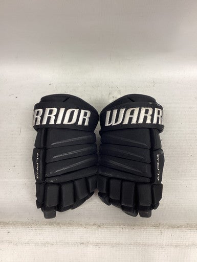 Used Warrior ALPHA QX4 Junior Gloves Black 10" 11851-S000036931