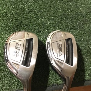 Adams Idea A12 OS Iron Hybrids Set 5H&6H Seniors Lite ProLaunch Blue 55 Graphite