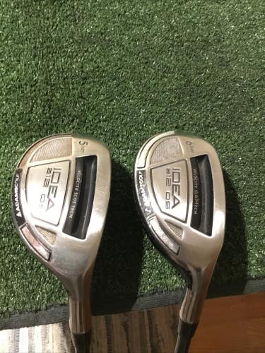 Adams Idea A12 OS Iron Hybrids Set 5H&6H Seniors Lite ProLaunch Blue 55 Graphite