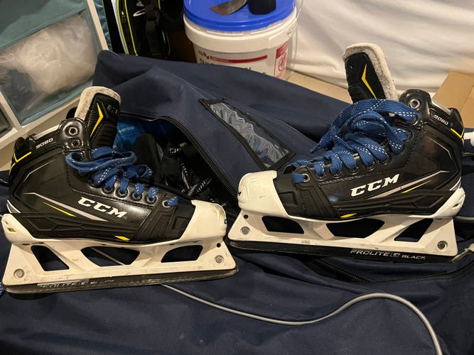 CCM Tacks 9080 Hockey Goalie Skates Wide Width 6 (Used)