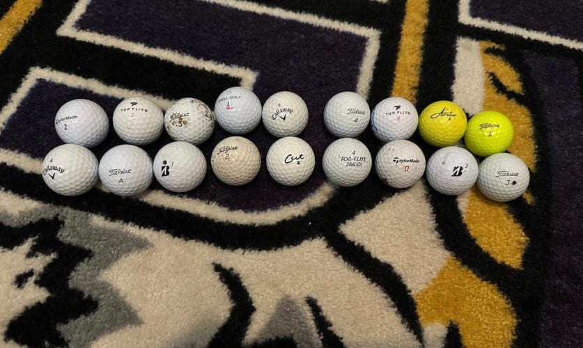 Assorted Used Golf Balls (36)