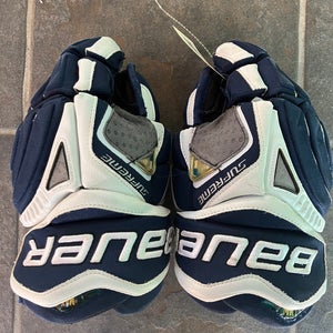 Blue Junior Bauer Supreme One95 Gloves 13" (Used)