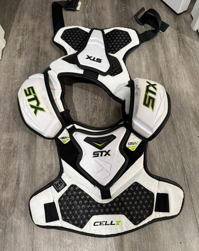 Medium Youth STX Cell V Shoulder Pads (Used)