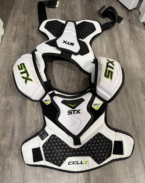 Medium Youth STX Cell V Shoulder Pads (Used)