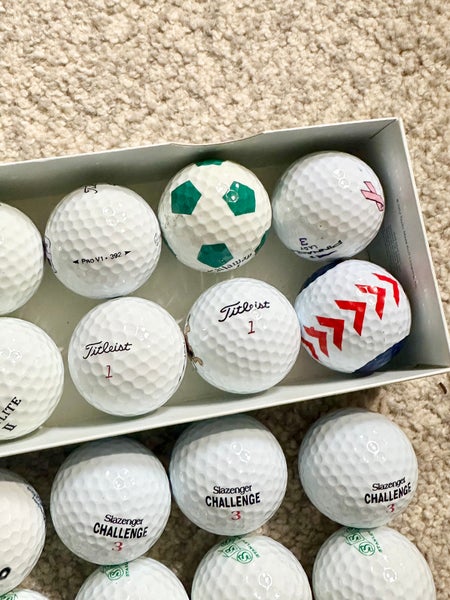 2 DOZEN NEW & USED GOLF BALLS