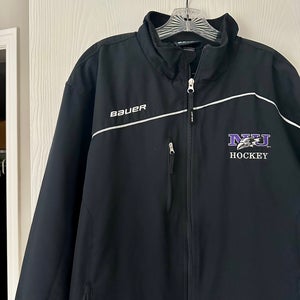 NIAGARA UNIVERSITY TEAM ISSUED NCAA HOCKEY BAUER TRACK JACKET (L)
