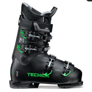 NEW TECNICA Men's Mach Sport HV 80 GW Black Ski Boot Ski Boots Mens 28 mondo = US 10