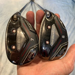 Men's Callaway Big Bertha Fairway Wood Right Handed Stiff Flex 7+8 Wood Set (Used)
