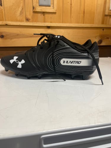 Black Men's Size 13.0 (W 14.0) Adult Under Armour Cleats (New)