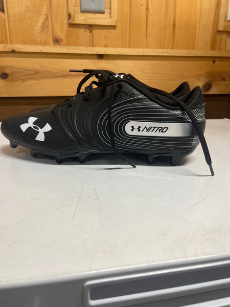 Black Men's Size 13.0 (W 14.0) Adult Under Armour Cleats (New)