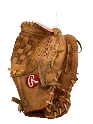 Used Rawlings DEEP POCKET BB/SB Glove RH Throw Orange 11 1/2" 11884-S000051579